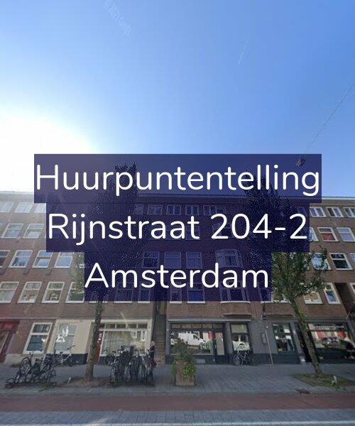 Foto gevel Huurpuntentelling voor Rijnstraat 204-2, Amsterdam