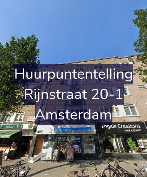 Foto gevel Huurpuntentelling voor Rijnstraat 20-1, Amsterdam