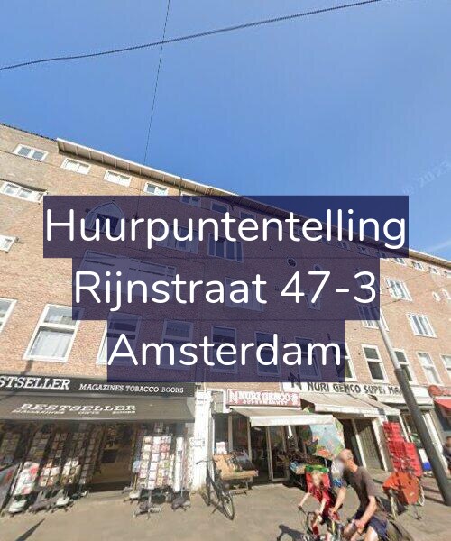 Foto gevel Huurpuntentelling voor Rijnstraat 47-3, Amsterdam