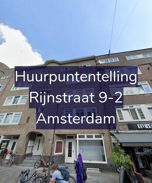 Foto gevel Huurpuntentelling voor Rijnstraat 9-2, Amsterdam