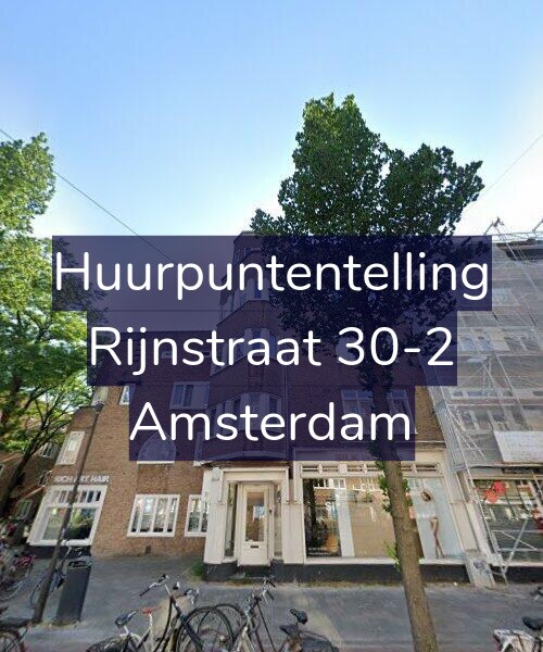 Foto gevel Huurpuntentelling voor Rijnstraat 30-2, Amsterdam