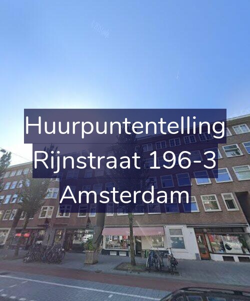 Foto gevel Huurpuntentelling voor Rijnstraat 196-3, Amsterdam