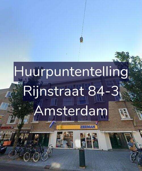 Foto gevel Huurpuntentelling voor Rijnstraat 84-3, Amsterdam