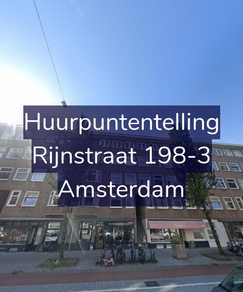 Foto gevel Huurpuntentelling voor Rijnstraat 198-3, Amsterdam
