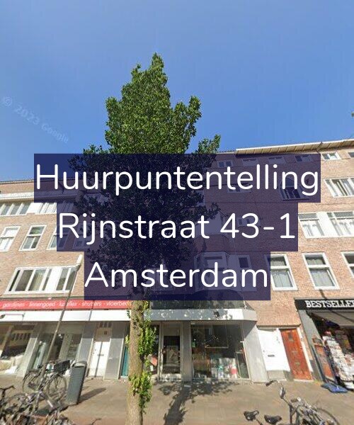 Foto gevel Huurpuntentelling voor Rijnstraat 43-1, Amsterdam