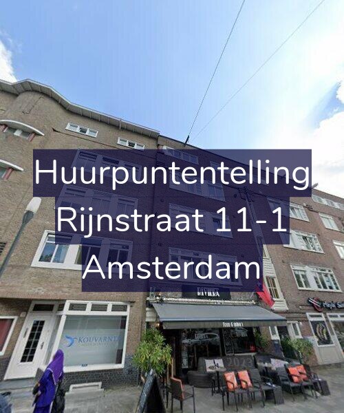 Foto gevel Huurpuntentelling voor Rijnstraat 11-1, Amsterdam