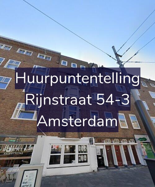 Foto gevel Huurpuntentelling voor Rijnstraat 54-3, Amsterdam