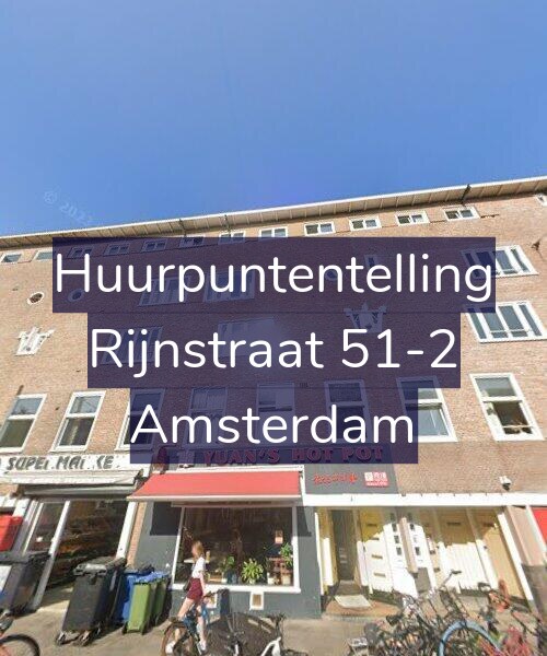 Foto gevel Huurpuntentelling voor Rijnstraat 51-2, Amsterdam