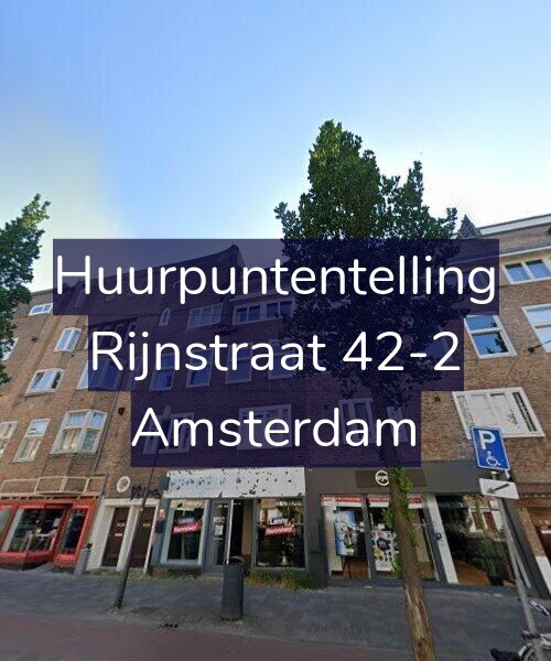Foto gevel Huurpuntentelling voor Rijnstraat 42-2, Amsterdam