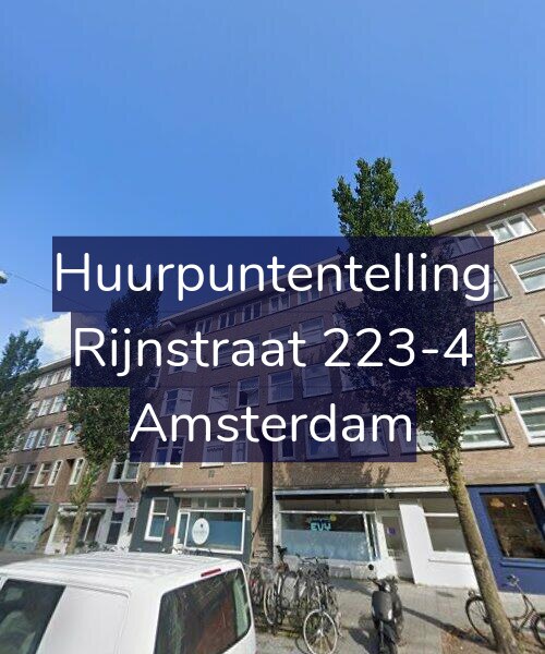 Foto gevel Huurpuntentelling voor Rijnstraat 223-4, Amsterdam