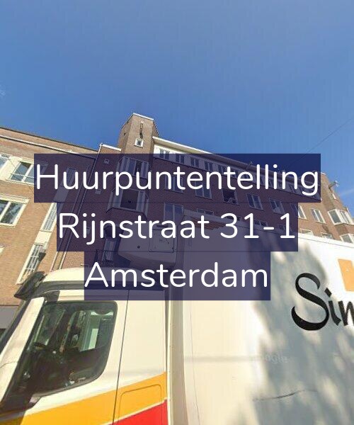 Foto gevel Huurpuntentelling voor Rijnstraat 31-1, Amsterdam
