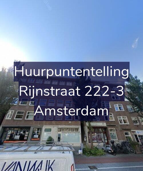 Foto gevel Huurpuntentelling voor Rijnstraat 222-3, Amsterdam