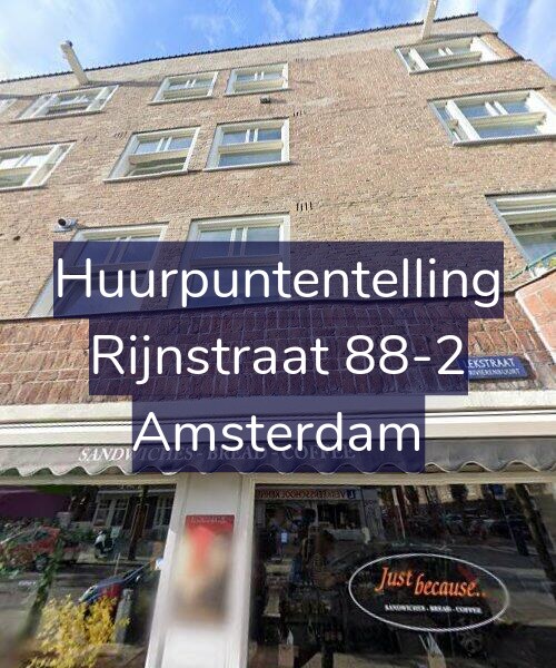 Foto gevel Huurpuntentelling voor Rijnstraat 88-2, Amsterdam