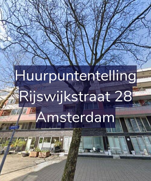 Foto gevel Huurpuntentelling voor Rijswijkstraat 28, Amsterdam