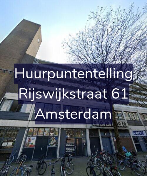 Foto gevel Huurpuntentelling voor Rijswijkstraat 61, Amsterdam