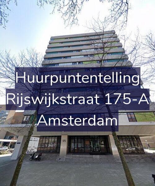 Foto gevel Huurpuntentelling voor Rijswijkstraat 175-A, Amsterdam