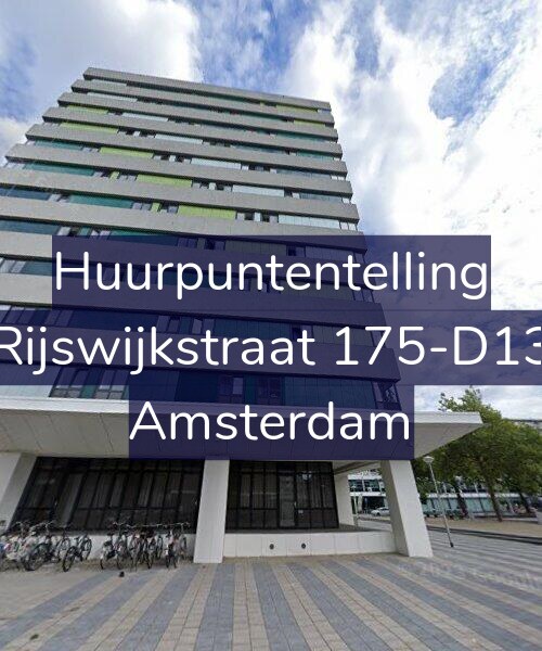 Foto gevel Huurpuntentelling voor Rijswijkstraat 175-D13, Amsterdam