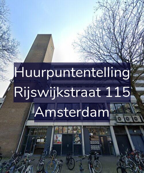 Foto gevel Huurpuntentelling voor Rijswijkstraat 115, Amsterdam