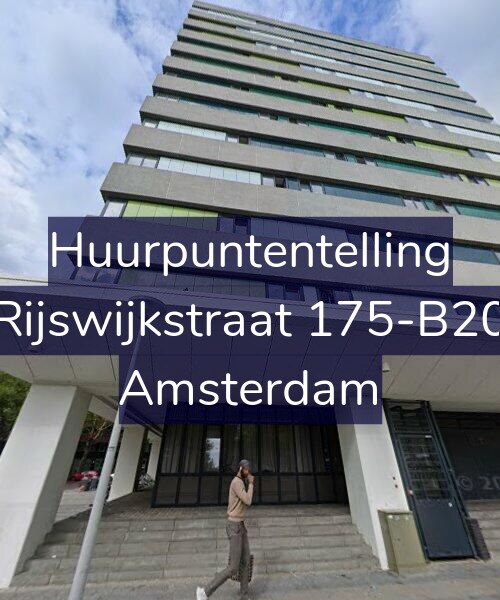 Foto gevel Huurpuntentelling voor Rijswijkstraat 175-B20, Amsterdam