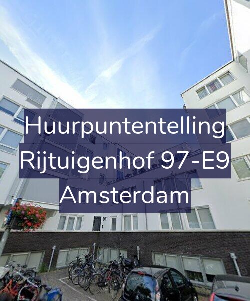 Foto gevel Huurpuntentelling voor Rijtuigenhof 97-E9, Amsterdam