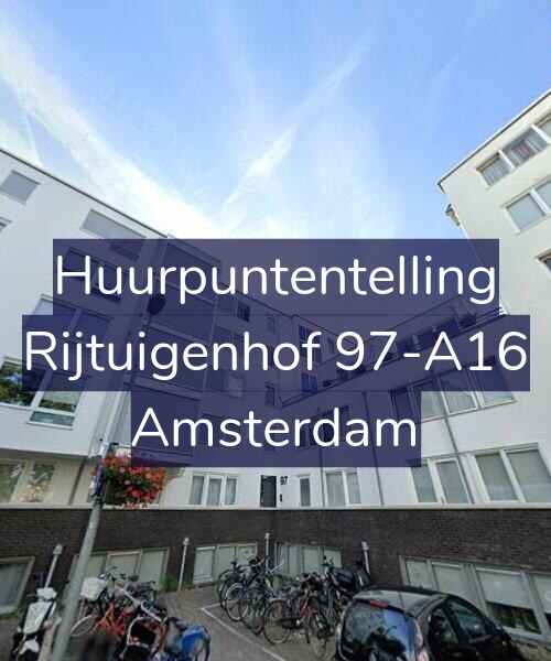 Foto gevel Huurpuntentelling voor Rijtuigenhof 97-A16, Amsterdam