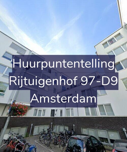 Foto gevel Huurpuntentelling voor Rijtuigenhof 97-D9, Amsterdam