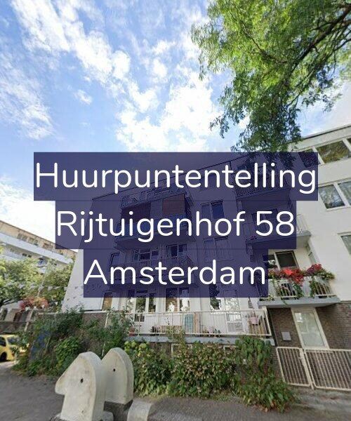 Foto gevel Huurpuntentelling voor Rijtuigenhof 58, Amsterdam