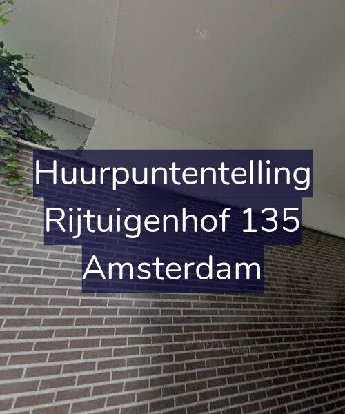 Foto gevel Huurpuntentelling voor Rijtuigenhof 135, Amsterdam