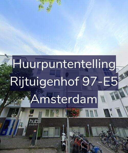 Foto gevel Huurpuntentelling voor Rijtuigenhof 97-E5, Amsterdam