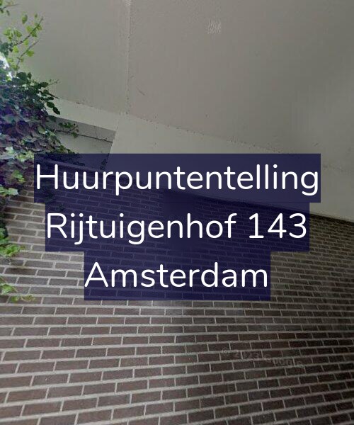Foto gevel Huurpuntentelling voor Rijtuigenhof 143, Amsterdam