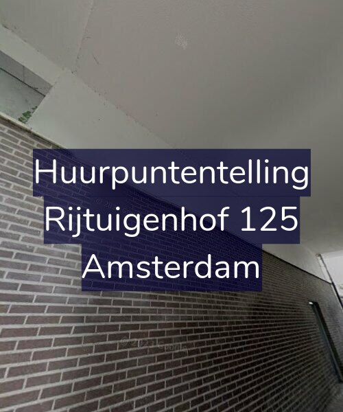 Foto gevel Huurpuntentelling voor Rijtuigenhof 125, Amsterdam