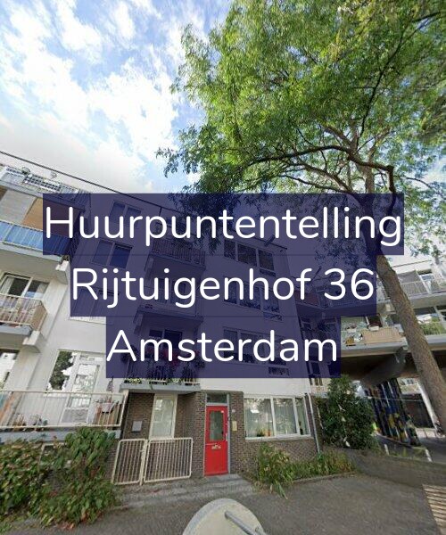 Foto gevel Huurpuntentelling voor Rijtuigenhof 36, Amsterdam