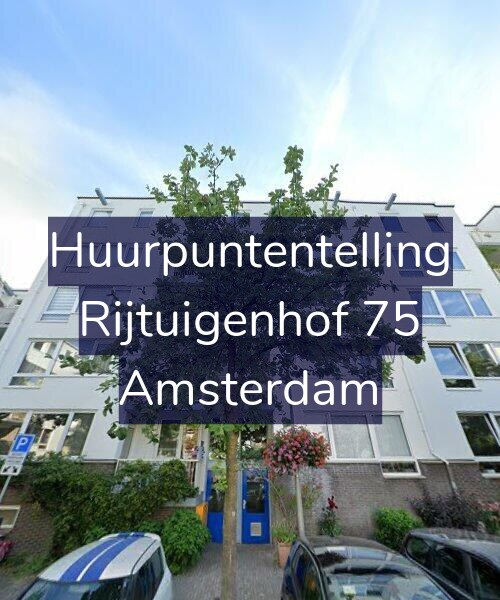 Foto gevel Huurpuntentelling voor Rijtuigenhof 75, Amsterdam