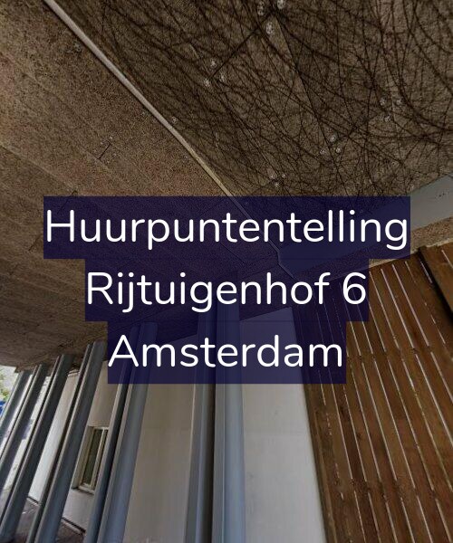 Foto gevel Huurpuntentelling voor Rijtuigenhof 6, Amsterdam
