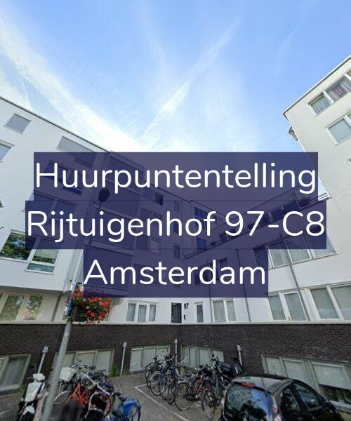 Foto gevel Huurpuntentelling voor Rijtuigenhof 97-C8, Amsterdam