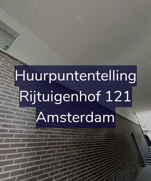 Foto gevel Huurpuntentelling voor Rijtuigenhof 121, Amsterdam