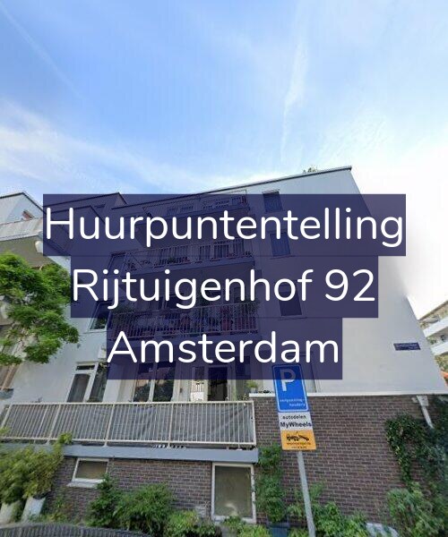 Foto gevel Huurpuntentelling voor Rijtuigenhof 92, Amsterdam