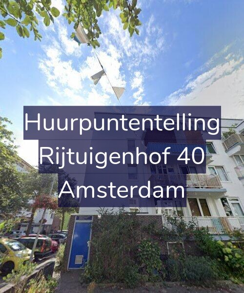 Foto gevel Huurpuntentelling voor Rijtuigenhof 40, Amsterdam