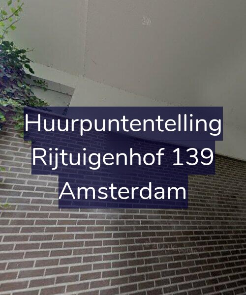 Foto gevel Huurpuntentelling voor Rijtuigenhof 139, Amsterdam