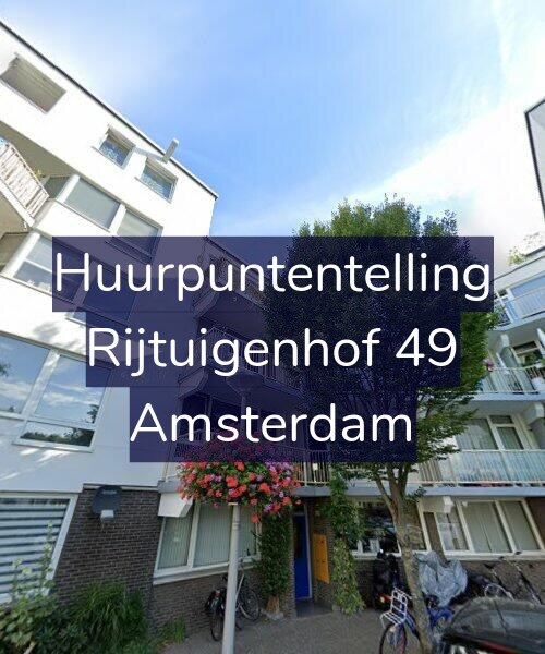Foto gevel Huurpuntentelling voor Rijtuigenhof 49, Amsterdam