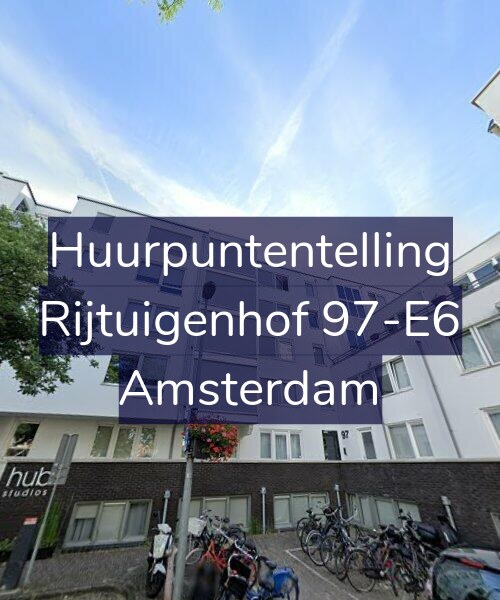 Foto gevel Huurpuntentelling voor Rijtuigenhof 97-E6, Amsterdam