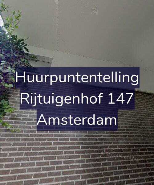 Foto gevel Huurpuntentelling voor Rijtuigenhof 147, Amsterdam