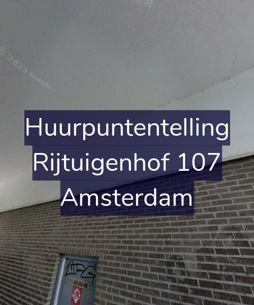 Foto gevel Huurpuntentelling voor Rijtuigenhof 107, Amsterdam
