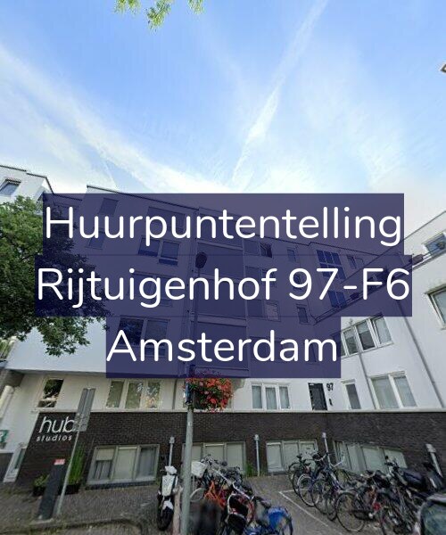 Foto gevel Huurpuntentelling voor Rijtuigenhof 97-F6, Amsterdam