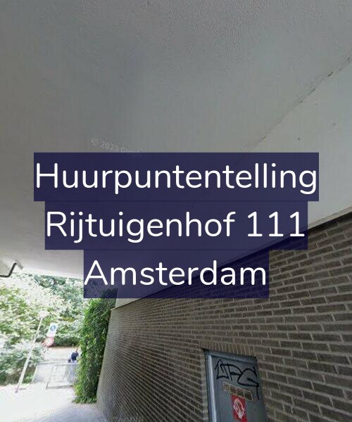 Foto gevel Huurpuntentelling voor Rijtuigenhof 111, Amsterdam