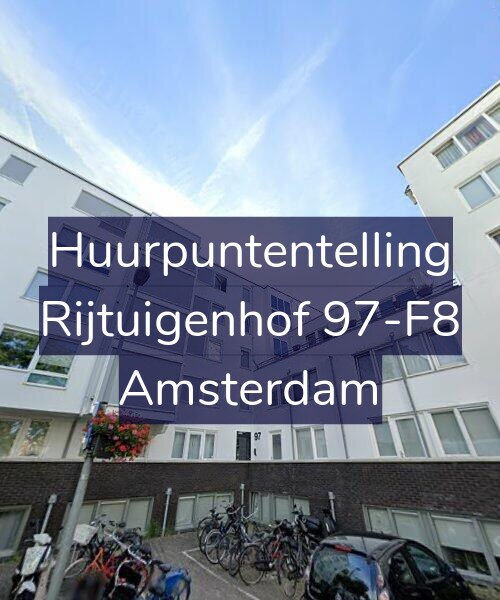 Foto gevel Huurpuntentelling voor Rijtuigenhof 97-F8, Amsterdam