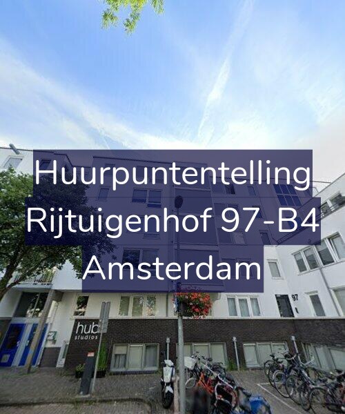Foto gevel Huurpuntentelling voor Rijtuigenhof 97-B4, Amsterdam