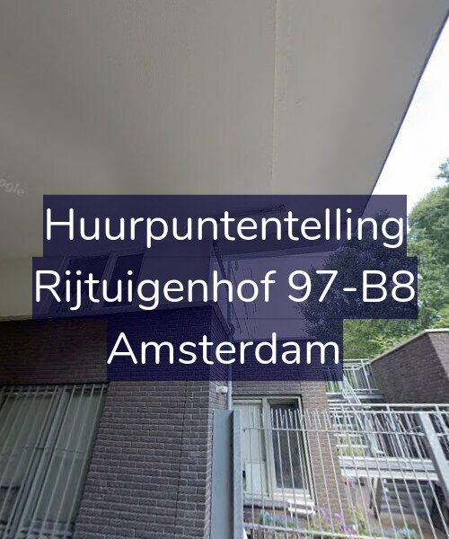 Foto gevel Huurpuntentelling voor Rijtuigenhof 97-B8, Amsterdam