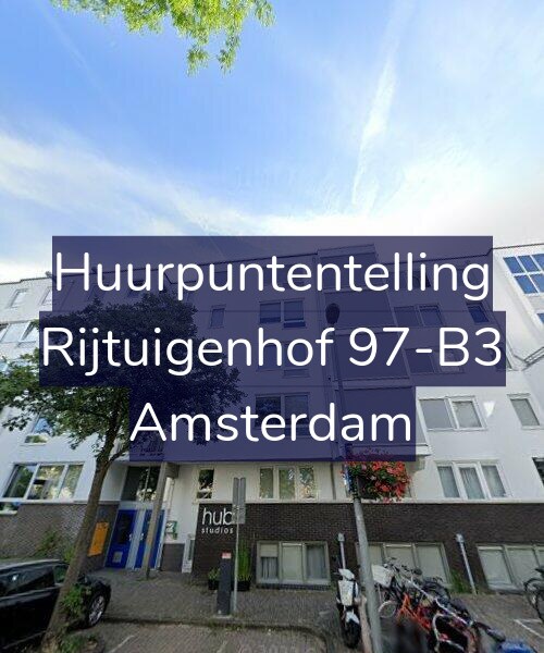 Foto gevel Huurpuntentelling voor Rijtuigenhof 97-B3, Amsterdam