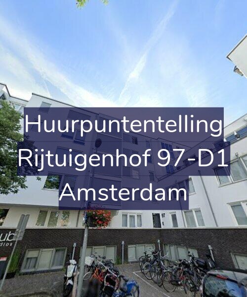 Foto gevel Huurpuntentelling voor Rijtuigenhof 97-D1, Amsterdam